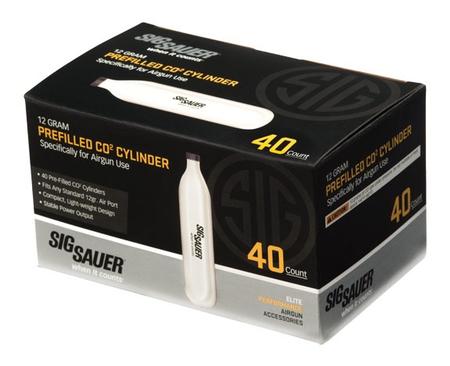 SIG SAUER AIR GUN CO2, 12 GRAM, 40 PACK