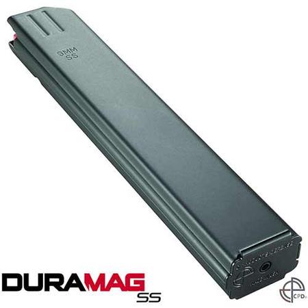 Duramag Magazine 9mm 32 Round Stainless Steel Black