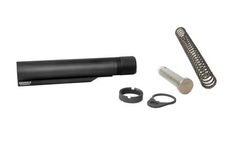 Premium MIL-SPEC Buffer Tube Assembly with Super 42, H1, 7075-T6, AR-15/M4, Black