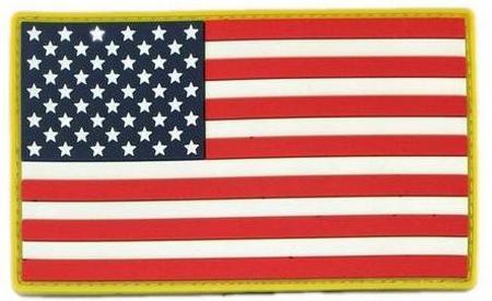 XL USA Flag PVC Patch, Colored