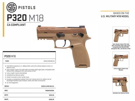 P320 M18 CA COMPLIANT