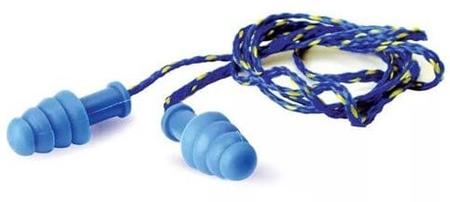 (1) Pair,blue Ear Plugs W/cord